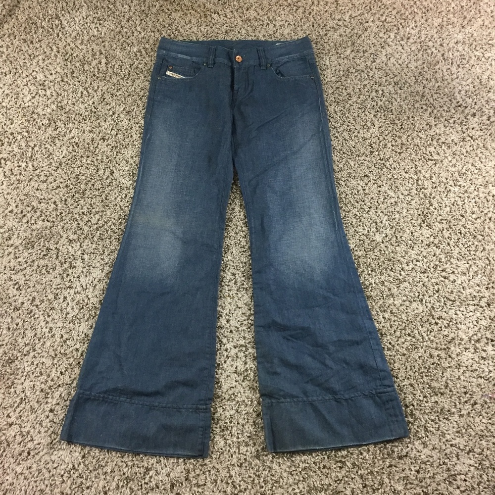 Diesel Jeans Bell Bottom Blue Retro Pacee 29x32